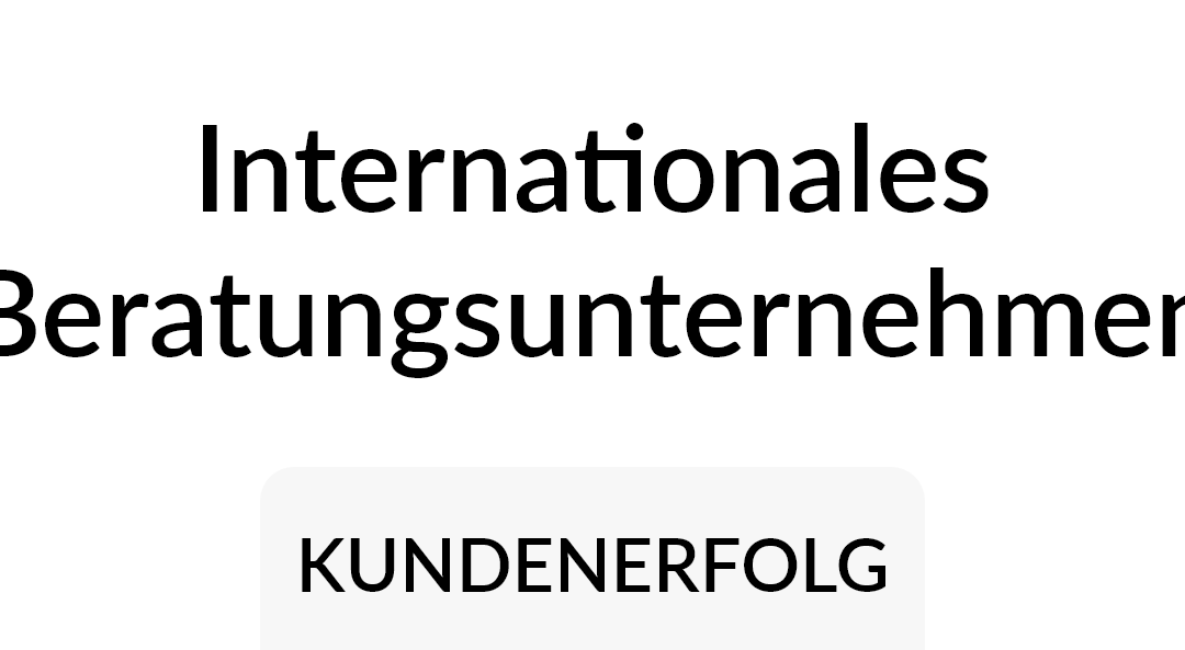 Per Datenplattform zu besserem Consulting